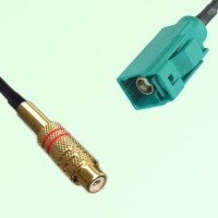 RCA Female to FAKRA SMB Z Female RF Cable Assembly