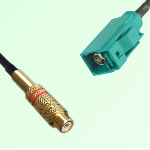 RCA Female to FAKRA SMB Z Female RF Cable Assembly