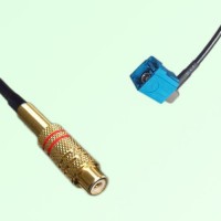 RCA Female to FAKRA SMB Z Female Right Angle RF Cable Assembly