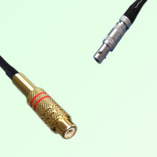 RCA Female to Lemo FFA 00S Male RF Cable Assembly