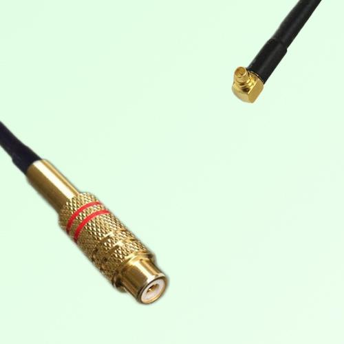 RCA Female to MMCX Male Right Angle RF Cable Assembly