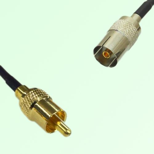 RCA Male to DVB-T TV Female RF Cable Assembly