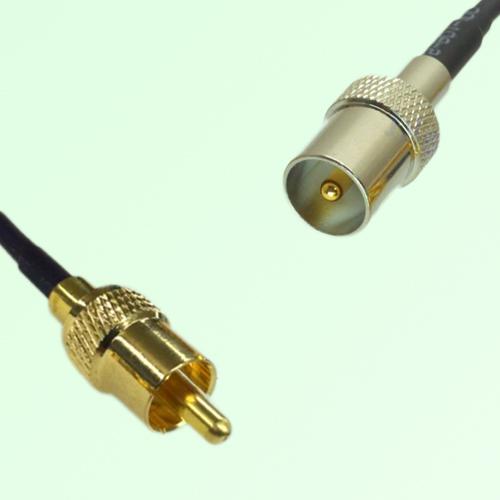 RCA Male to DVB-T TV Male RF Cable Assembly