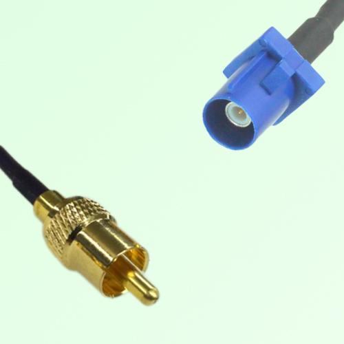 RCA Male to FAKRA SMB C Male RF Cable Assembly