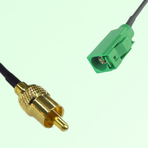 RCA Male to FAKRA SMB E Female RF Cable Assembly