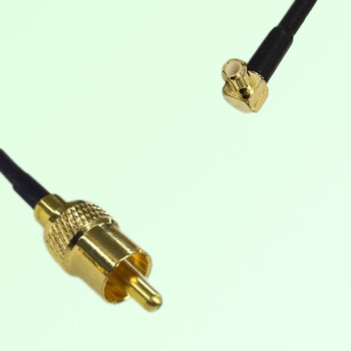 RCA Male to MCX Male Right Angle RF Cable Assembly RCA Male to MCX Male Right Angle RF Cable Assembly