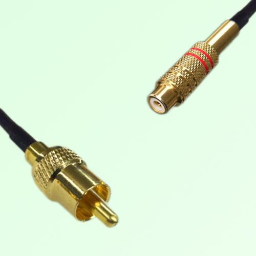 RCA Male to RCA Female RF Cable Assembly RCA Male to RCA Female RF Cable Assembly