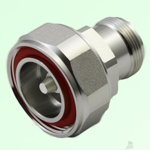 Low PIM Adapter 4.1/9.5 Mini DIN Female to 7/16 DIN Male Low PIM Adapter 4.1/9.5 Mini DIN Female to 7/16 DIN Male