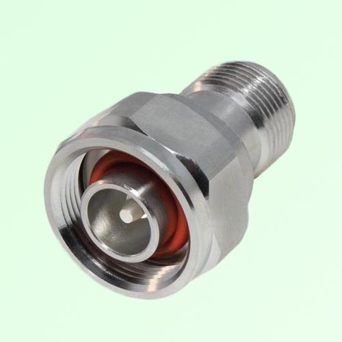 Low PIM Adapter 4.1/9.5 Mini DIN Male Plug to N Female Jack Low PIM Adapter 4.1/9.5 Mini DIN Male Plug to N Female Jack
