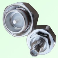 Low PIM Adapter 4.3/10 Mini DIN Male Plug to SMA Female Jack