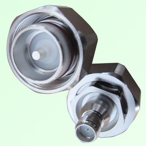 Low PIM Adapter 4.3/10 Mini DIN Male Plug to SMA Female Jack Low PIM Adapter 4.3/10 Mini DIN Male Plug to SMA Female Jack
