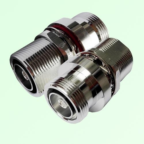 Low PIM Adapter Bulkhead 7/16 DIN Female to 7/16 DIN Female Low PIM Adapter Bulkhead 7/16 DIN Female to 7/16 DIN Female
