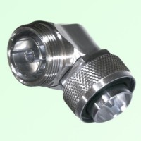 Low PIM Adapter Right Angle 7/16 DIN Female to 7/16 DIN Male Low PIM Adapter Right Angle 7/16 DIN Female to 7/16 DIN Male