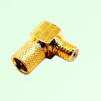 Right Angle 10-32 M5 Female Jack to 10-32 M5 Male Plug Adapter