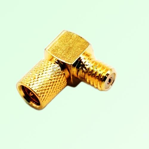 Right Angle 10-32 M5 Female Jack to 10-32 M5 Male Plug Adapter Right Angle 10-32 M5 Female Jack to 10-32 M5 Male Plug Adapter