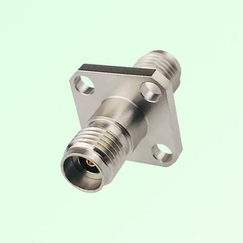 DC-40GHz 4 Hole Flange Mount 2.92mm Female to 2.92mm Female RF Adapter DC-40GHz 4 Hole Flange Mount 2.92mm Female to 2.92mm Female RF Adapter