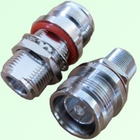 RF Adapter 4.3/10 DIN Female to N Bulkhead Female RF Adapter 4.3/10 DIN Female to N Bulkhead Female