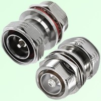 RF Adapter 7/16 DIN Bulkhead Female to 7/16 DIN Male Plug