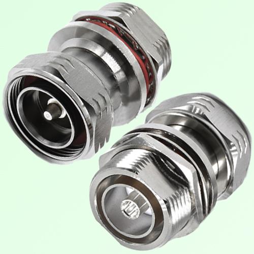 RF Adapter 7/16 DIN Bulkhead Female to 7/16 DIN Male Plug RF Adapter 7/16 DIN Bulkhead Female to 7/16 DIN Male Plug