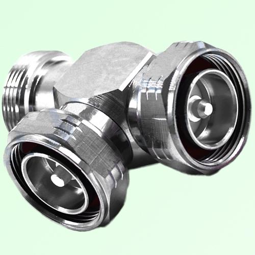 T Type 7/16 DIN Male to 7/16 DIN Female to 7/16 DIN Male Adapter