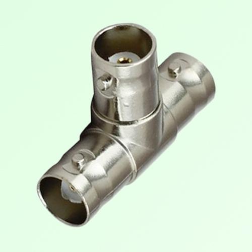 T Type Three BNC Female Jack Adapter BNC to BNC to BNC