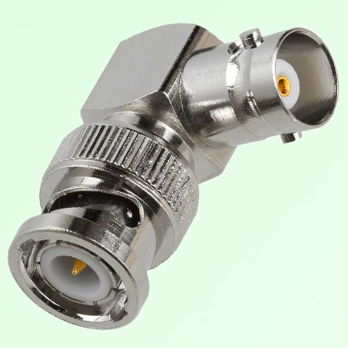 Right Angle BNC Female Jack to BNC Male Plug Adapter