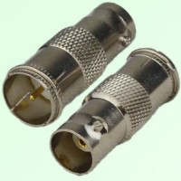 RF Adapter BNC Female to F Male Quick Push-on