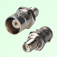 RF Adapter BNC Female Jack to SMA Bulkhead Female