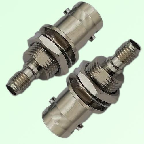 RF Adapter BNC Female to SSMA Bulkhead Female
