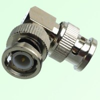 Right Angle BNC Male Plug to BNC Male Plug Adapter