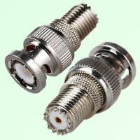 RF Adapter BNC Male Plug to Mini UHF Female Jack