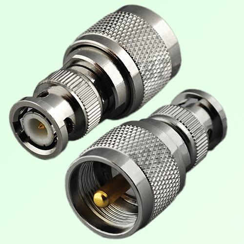 RF Adapter BNC Male Plug to UHF PL259 Male Plug