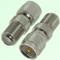 RF Adapter F Female Jack to Mini UHF Male Plug
