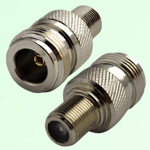 RF Adapter F Female Jack to N Female Jack RF Adapter F Female Jack to N Female Jack