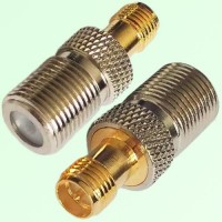 RF Adapter F Female Jack to RP SMA Female Jack