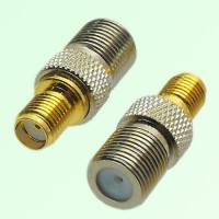 RF Adapter F Female Jack to SMA Female Jack