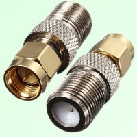 RF Adapter F Female Jack to SMA Male Plug
