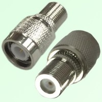 RF Adapter F Female Jack to TNC Male Plug