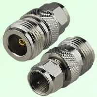 RF Adapter F Male Plug to N Female Jack