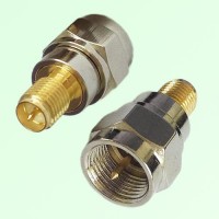 RF Adapter F Male Plug to RP SMA Female Jack