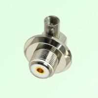 Right Angle FME Male Plug to UHF Bulkhead Female Adapter