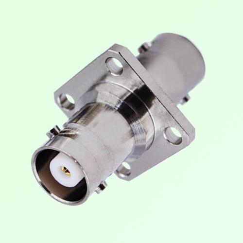 4 Hole Panel Mount MHV 3kV Female Jack to MHV 3kV Female Jack Adapter 4 Hole Panel Mount MHV 3kV Female Jack to MHV 3kV Female Jack Adapter