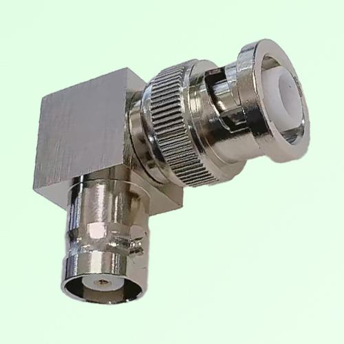 Right Angle MHV 3kV Female to MHV 3kV Male RF Adapter Right Angle MHV 3kV Female to MHV 3kV Male RF Adapter
