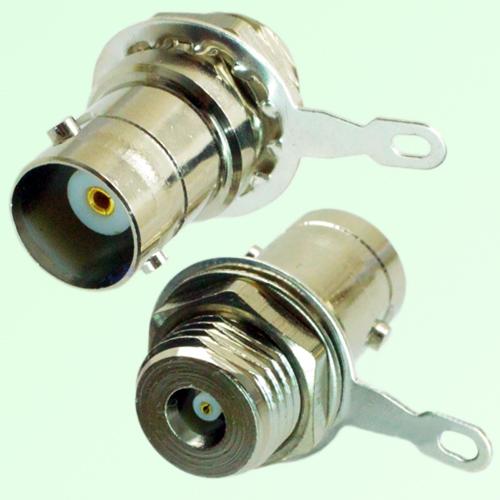 RF Adapter MCX Bulkhead Female to BNC Female Jack RF Adapter MCX Bulkhead Female to BNC Female Jack