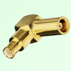 Right Angle MCX Female Jack to MCX Male Plug Adapter