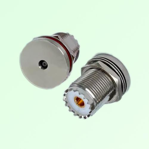 MCX Female to UHF Bulkhead Female RF Adapter