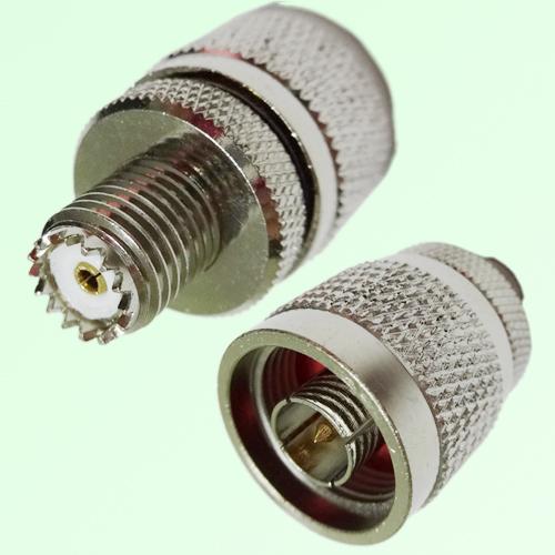 RF Adapter Mini UHF Female Jack to N Male Plug RF Adapter Mini UHF Female Jack to N Male Plug