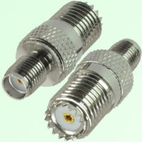 RF Adapter Mini UHF Female Jack to SMA Female Jack