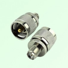 RF Adapter Mini UHF Female Jack to UHF PL259 Male Plug