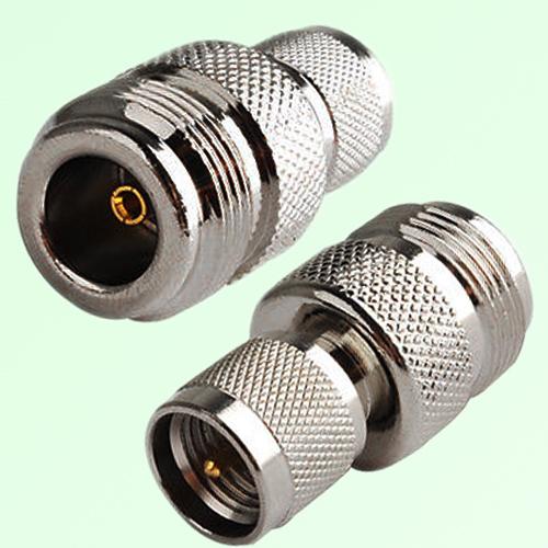 RF Adapter Mini UHF Male Plug to N Female Jack RF Adapter Mini UHF Male Plug to N Female Jack